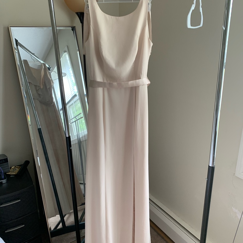 Crepe High Neck Bridesmaid Dress by Vera Wang